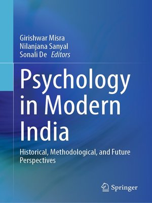 cover image of Psychology in Modern India